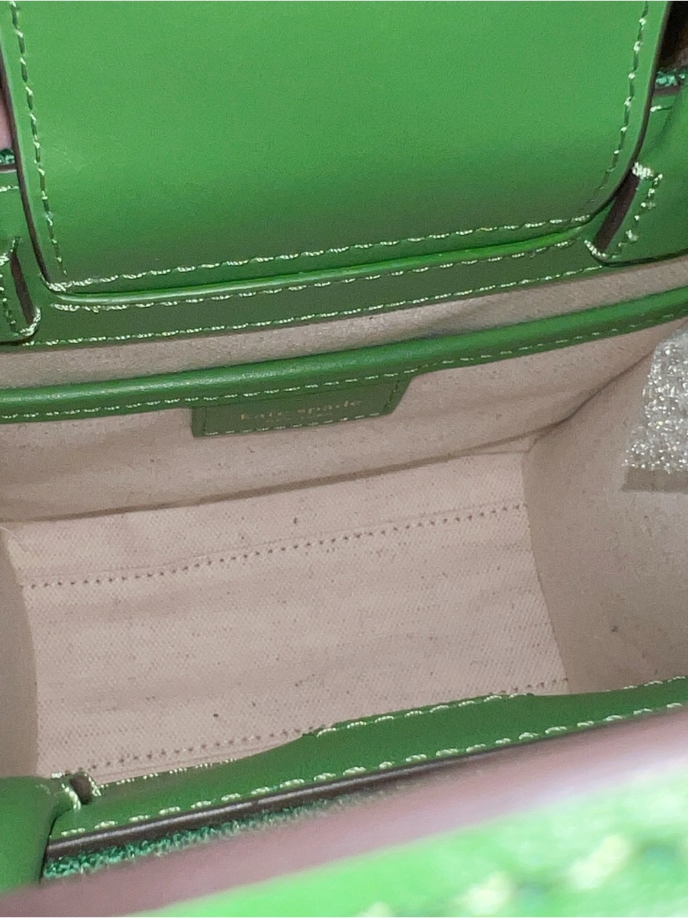 NWT Kate Spade NY Manhattan Floral Appliqué Green Mini Tote Bag - Picture 14 of 14
